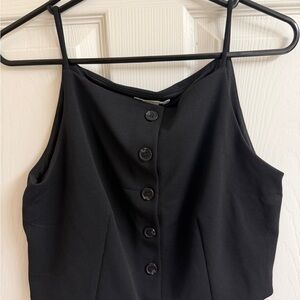 H&M Black Button-Front Camisole